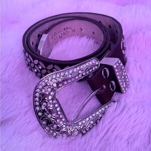 Ariat Elegant Silver and Brown Studded Belt